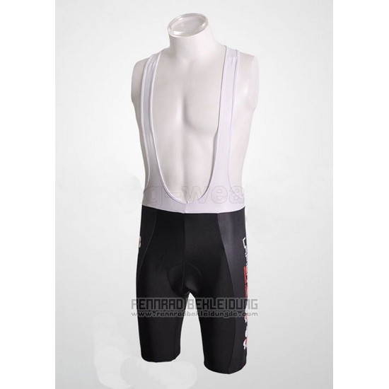 2010 Fahrradbekleidung FDJ Wei und Shwarz Trikot Kurzarm und Tragerhose